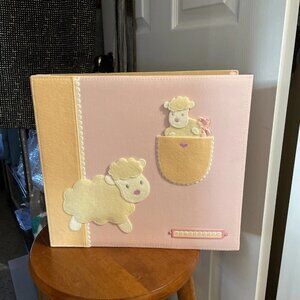 K&Company 12x12 Baby Girl Fabric Album - NWOT